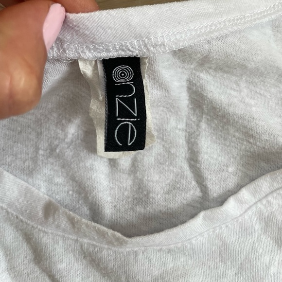 Onzie Activewear Tank Scoop neck Tank Top in White | Size Small /Medium - Picture 7 of 8